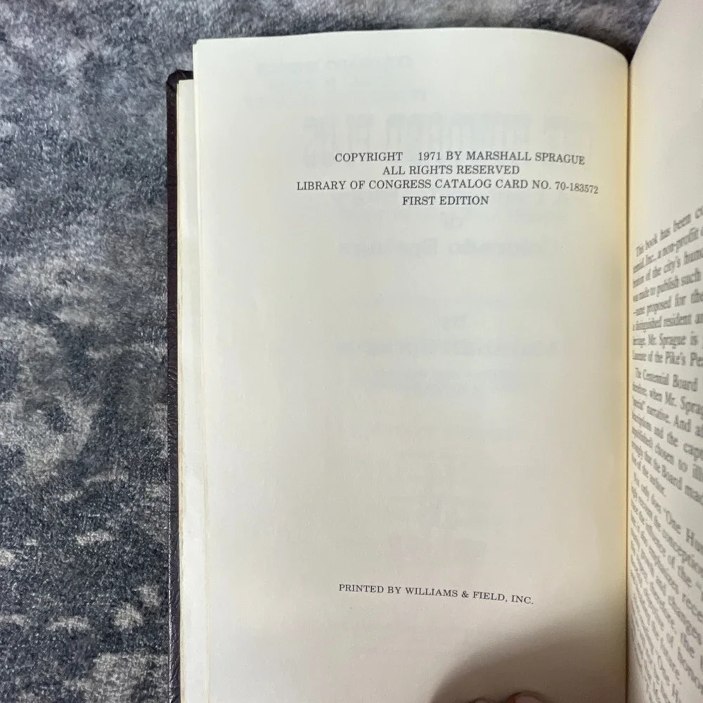 One Hundred Plus Centennial Story Colorado Springs SIGNED Ltd Ed #176 HC